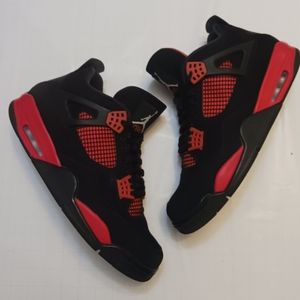 Air Jordan 4 Retro Red Thunder Black/Crimson CT8527-016 Sz 13 Men's